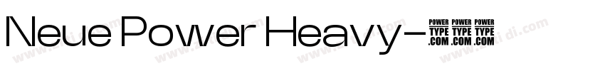 Neue Power Heavy字体转换